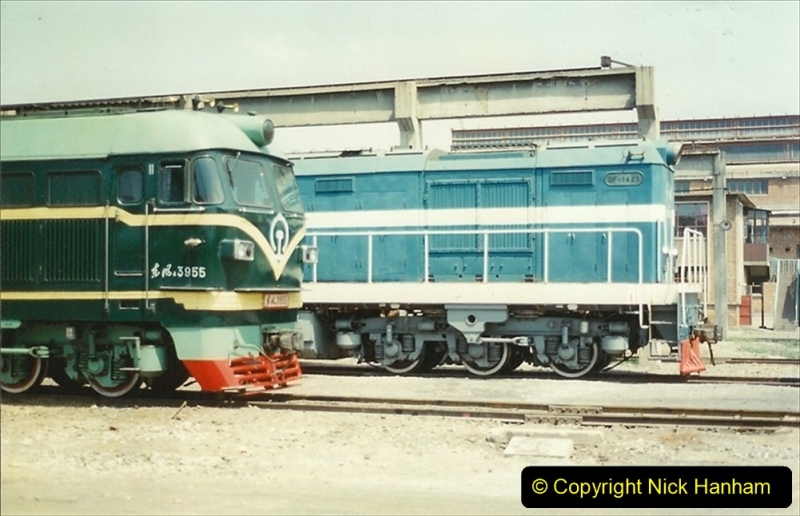 Pakistan and China 1996 June. (201) Baotou China Rail Depot. 201