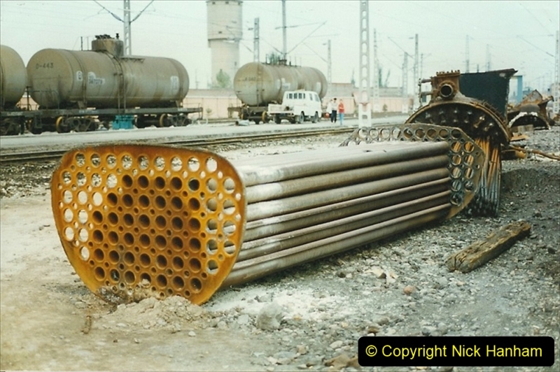 Pakistan and China 1996 June. (25) Zhongwei China Rail Depot. 025