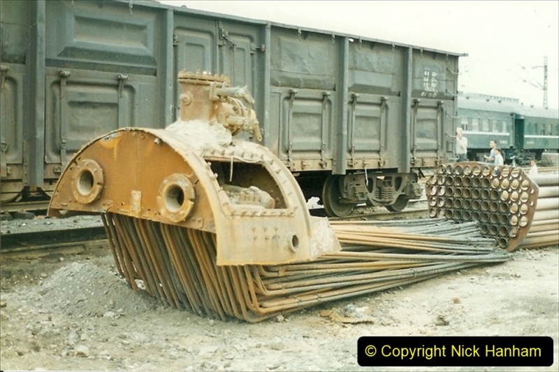 Pakistan and China 1996 June. (26) Zhongwei China Rail Depot. 026