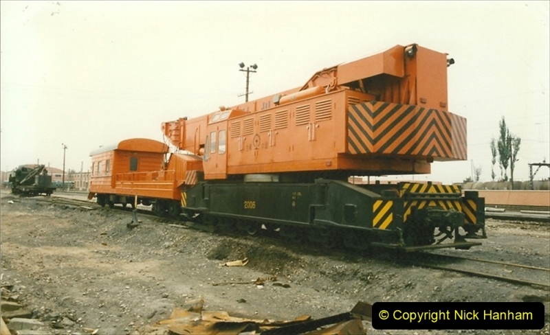 Pakistan and China 1996 June. (29) Zhongwei China Rail Depot. 029