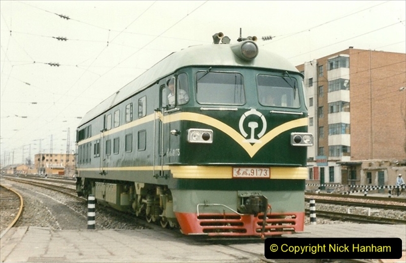 Pakistan and China 1996 June. (30) Zhongwei China Rail Depot. 030
