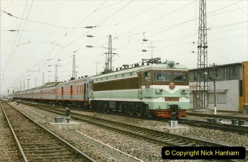 Pakistan and China 1996 June. (32) Zhongwei China Rail Depot. 032