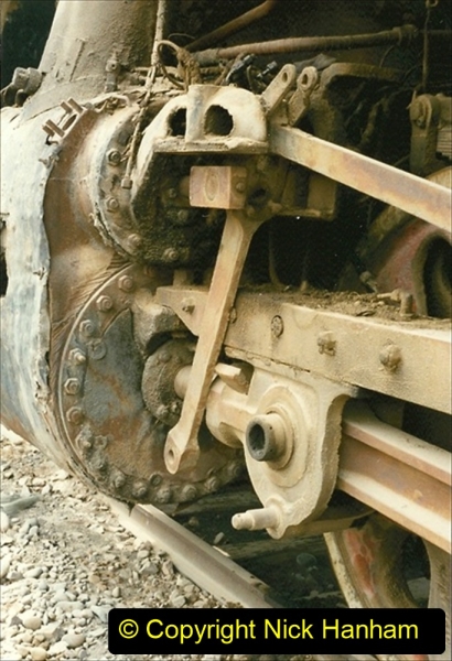 Pakistan and China 1996 June. (49) Zhongwei China Rail Depot. No more steam on the big hill. 049