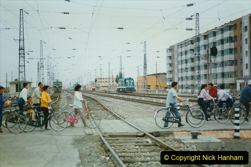 Pakistan and China 1996 June. (60) Zhongwei China Rail Depot. 060