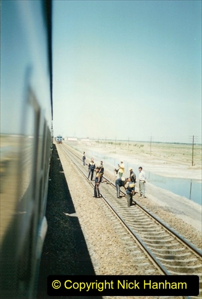 Pakistan and China 1996 June. (176) West to Yinchuan. Track Gang.176