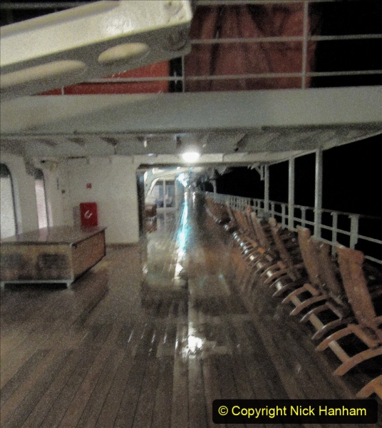 2019_11_03 to 17 Cunard's Queen Mary New York to Southampton @ first Literature Festival at Sea.  (106) Evening round the Promenade Deck. 106