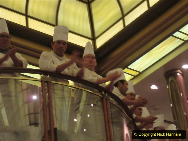 2019_11_03 to 17 Cunard's Queen Mary New York to Southampton @ first Literature Festival at Sea.  (131) Our last formal evening. Chef's Parade. 131