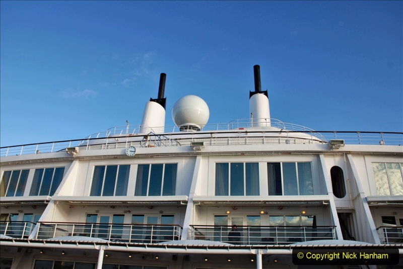 2019-11-03 to 17 Cunard's Queen Mary Southampton to New York. (106) Our ship. 106