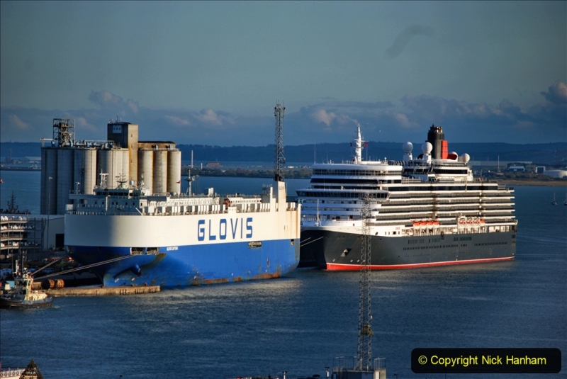 2019-11-03 to 17 Cunard's Queen Mary Southampton to New York. (126) Southampton. 126