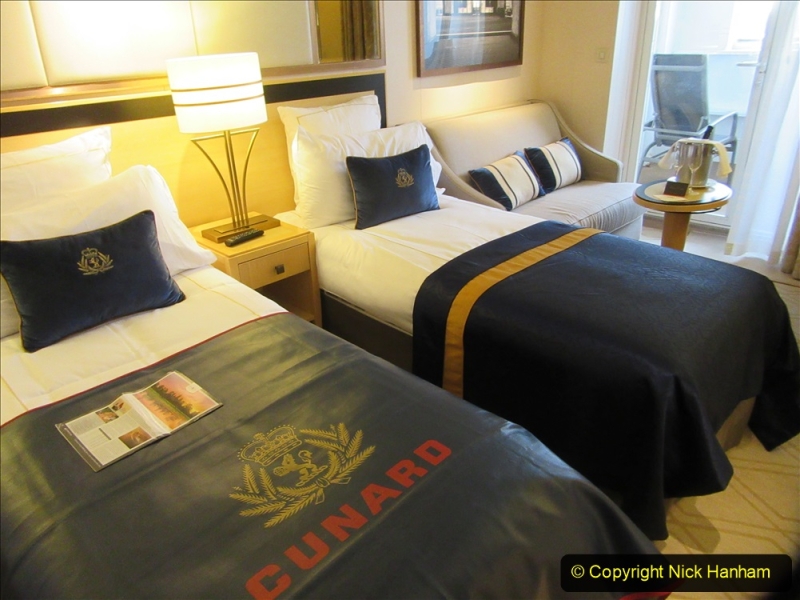 2019-11-03 to 17 Cunard's Queen Mary Southampton to New York. (20) Our ship. 020