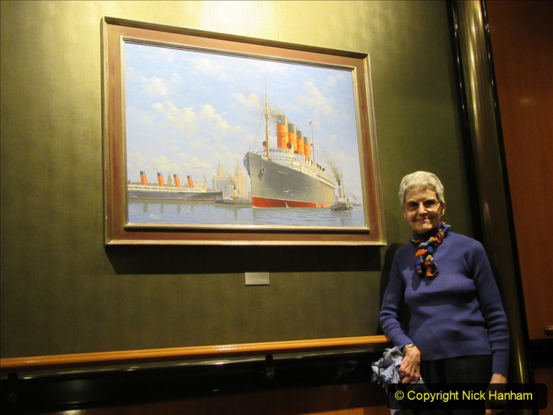 2019-11-03 to 17 Cunard's Queen Mary Southampton to New York. (216) Around the ship. 216