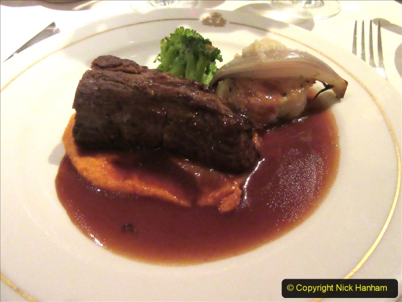 2019-11-03 to 17 Cunard's Queen Mary Southampton to New York. (227) Formal dinner. 227