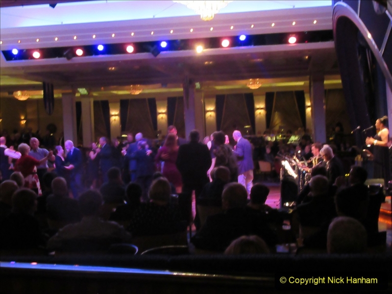 2019-11-03 to 17 Cunard's Queen Mary Southampton to New York. (232) The Queen's Room dancing. 232
