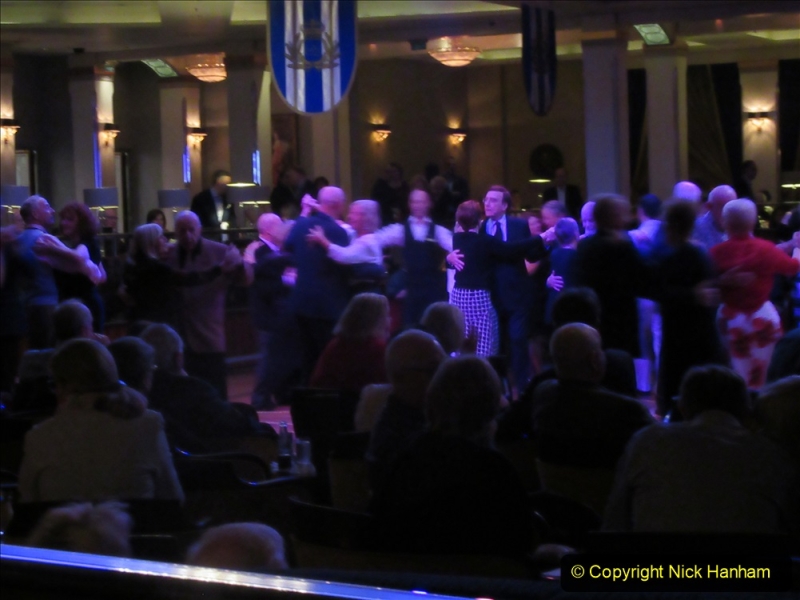2019-11-03 to 17 Cunard's Queen Mary Southampton to New York. (233) The Queen's Room dancing. 233