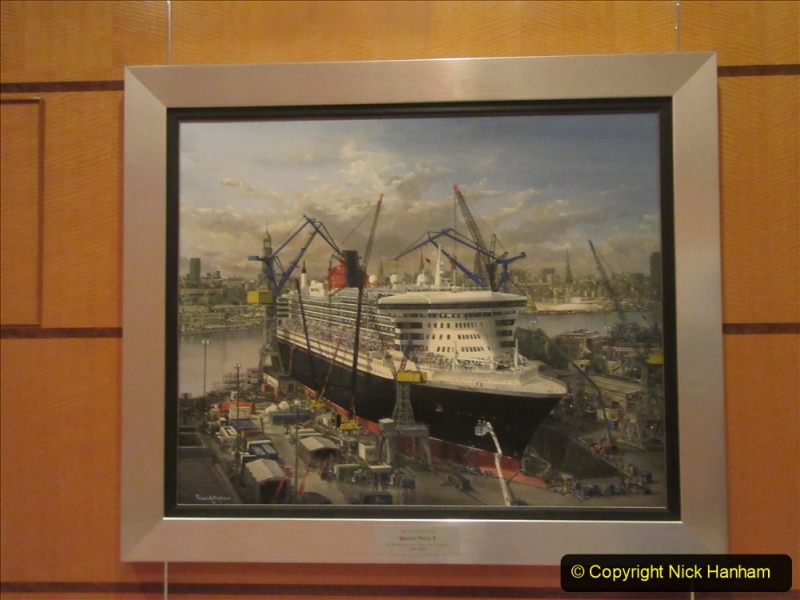 2019-11-03 to 17 Cunard's Queen Mary Southampton to New York. (61) Our ship. 061