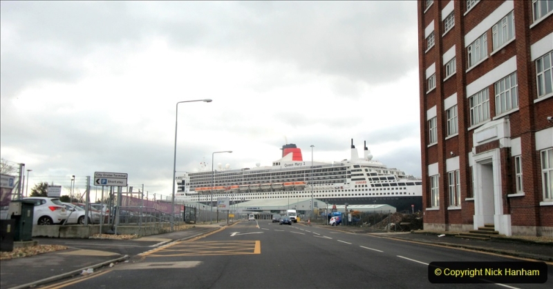 2019-11-03 to 17 Cunard's Queen Mary Southampton to New York. (7) To Southampton from Poole, Dorset. 007