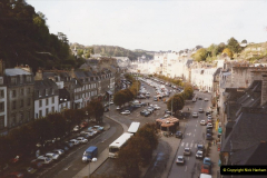 1990 October North West France. (13) Morlaix. On the railway viaduct. 13
