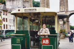 2000 France in September. (29) Morlaix with a selection of vintage vehicles. 29
