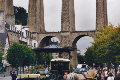 2000 France in September. (33) Morlaix with a selection of vintage vehicles. 33