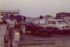 1980 Retrospective Corfu. (69) A very wet return to Bournemouth. 69