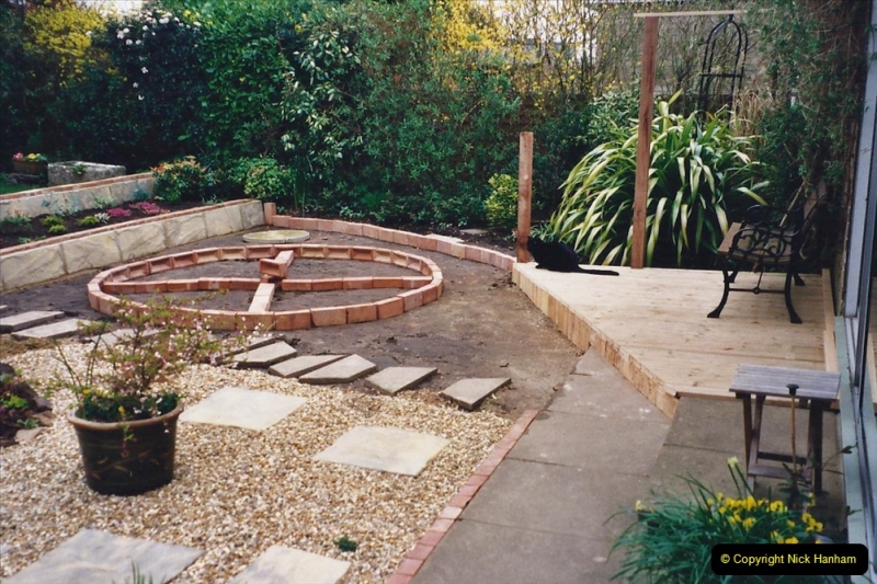 2001 Garden improvements at my Wifes cousins by your Host. Garden designed by my Wife's cousin.  (55) 55
