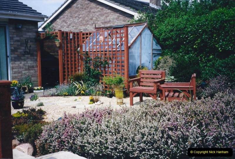 2001 Garden improvements at my Wifes cousins by your Host. Garden designed by my Wife's cousin.  (85) Other views of development. 85
