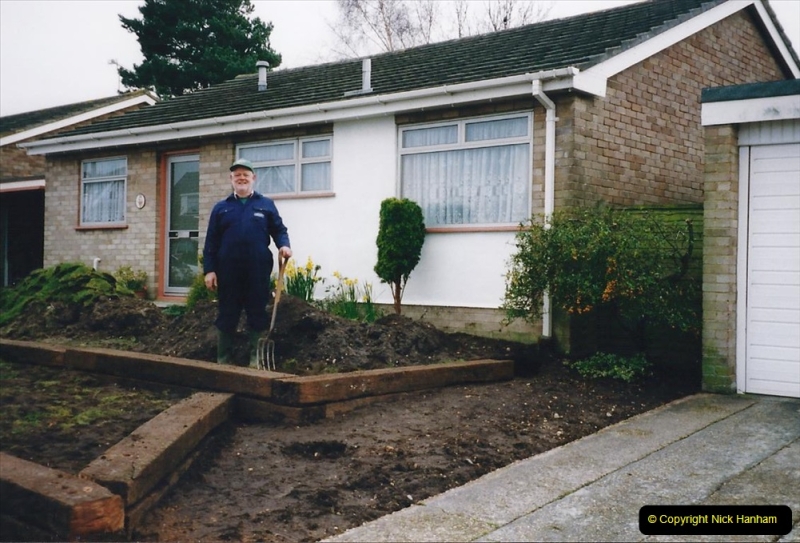 Retrospective 2002 Garden improvements at my Wife's cousins by your Host. Garden designed by my Wife's Cousin. (21) 22