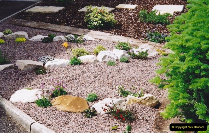 Retrospective 2002 Garden improvements at my Wife's cousins by your Host. Garden designed by my Wife's Cousin. (46) 47