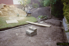 April 1990 Your Host alters the back garden. (10) 10
