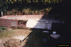 April 1990 Your Host alters the back garden. (22)22