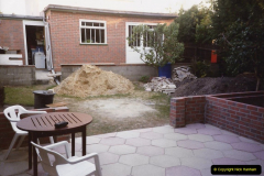 April 1990 Your Host alters the back garden. (25)25