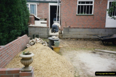 April 1990 Your Host alters the back garden. (40)40