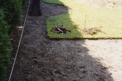 April 1990 Your Host alters the back garden. (9) 09