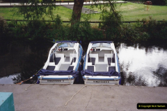 1989 A boat ride on the River Lee at Broxborne, Hertfordshire. (2)