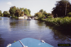 1989 A boat ride on the River Lee at Broxborne, Hertfordshire. (4)