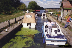 1989 A boat ride on the River Lee at Broxborne, Hertfordshire. (8)