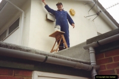 1991 Miscellaneous. (113) Sprucing the house up after the new winds have been fitted. 0114