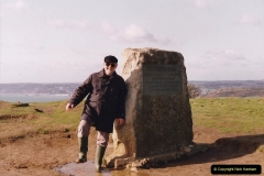 1992 Miscellaneous. (226) Golden Cap Hill on the Dorset Coast near Lyme Regis. Your Host at the top of GoldenCap.0228
