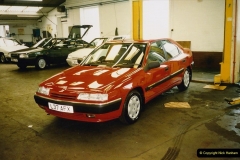 1993 Miscellaneous. (400) Our new cars at the garage on 30 July. 0404