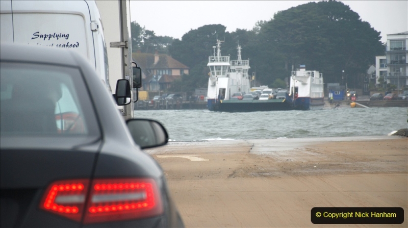 2019-10-31 Sandbanks to Studland ferry returns after a 3 month absence due to major repairs on engines. (19) Studland to Sandbanks. 019