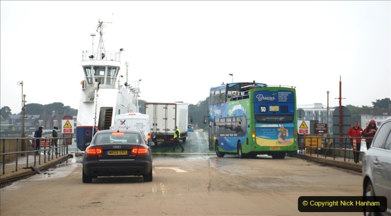 2019-10-31 Sandbanks to Studland ferry returns after a 3 month absence due to major repairs on engines. (27) Studland to Sandbanks. 027