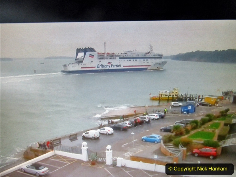 2019-10-31 Sandbanks to Studland ferry returns after a 3 month absence due to major repairs on engines. (35) Live streaming webcam at Sandbanks near the ferry loading point. 035