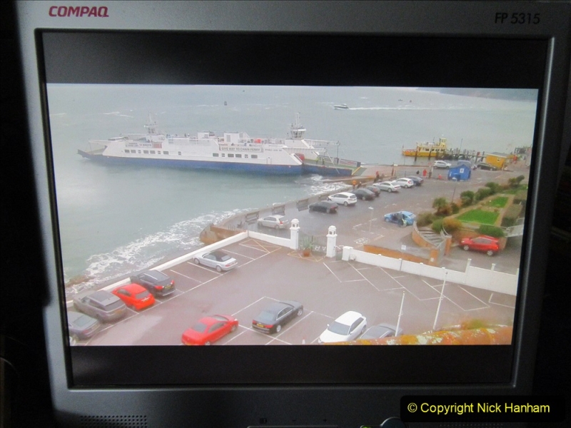 2019-10-31 Sandbanks to Studland ferry returns after a 3 month absence due to major repairs on engines. (37) Live streaming webcam at Sandbanks near the ferry loading point. 037