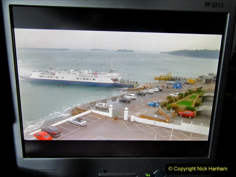 2019-10-31 Sandbanks to Studland ferry returns after a 3 month absence due to major repairs on engines. (38) Live streaming webcam at Sandbanks near the ferry loading point. 038