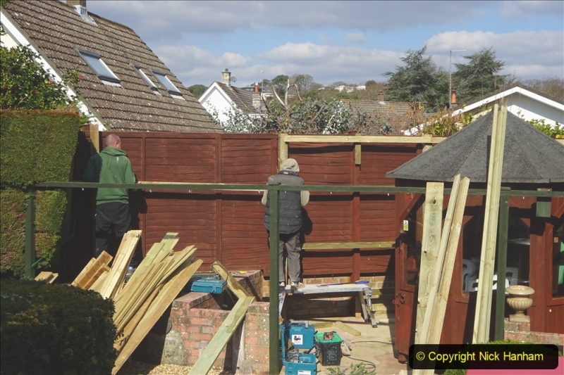 2021-03-06 New fencing for rear garden. Garden makeover. (73) 073