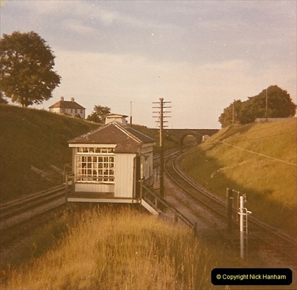 1973 The Swanage Railway.  BR Wargret Junction for the SR. The box was demolished a few years after this picture was taken. (3)0003
