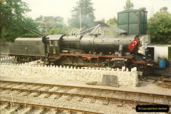 1989-06-17 Mike Hoskin's 8F arrives @ Swanage from Turkey.  (3)0660
