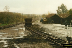 1990-11-11 Progress at Corfe Castle and locos at Swanage.  (3)0817