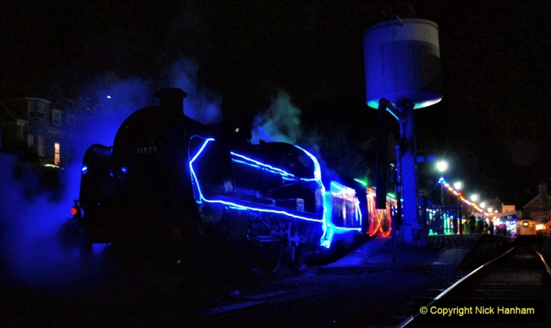 2020-12-12 SR Steam & Lights trackside. (77) Swanage. 127