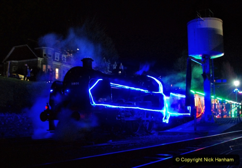 2020-12-12 SR Steam & Lights trackside. (80) Swanage. 130